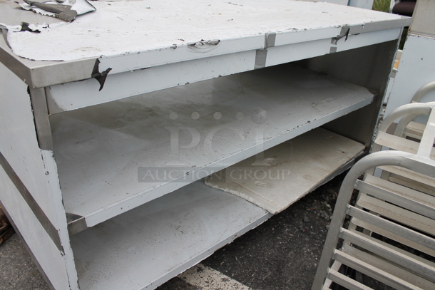 Stainless Steel Commercial Counter w/ Under Shelves and Front Glass Pane. - Image 4 of 4