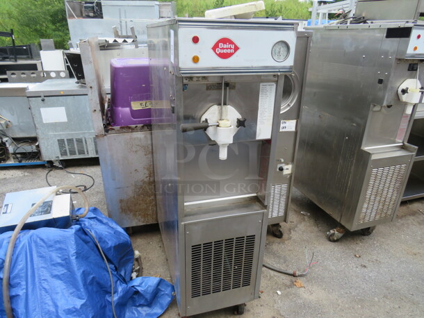 One Duke And Son Ice Cream Machine on Casters. 208-230 Volt. 3 Phase. #917R-132. 
