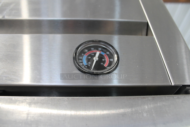 2013 True T-23F ENERGY STAR Stainless Steel Commercial Single Door Reach In Cooler w/ Poly Coated Racks on Commercial Casters. 115 Volts, 1 Phase. Tested and Working! - Image 4 of 6