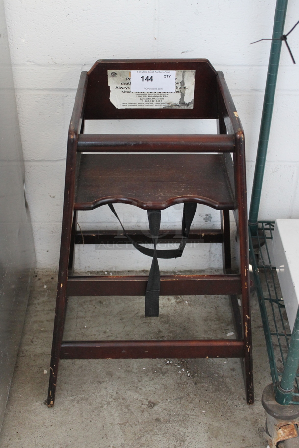 Wood Pattern High Chair. - Image 1 of 3