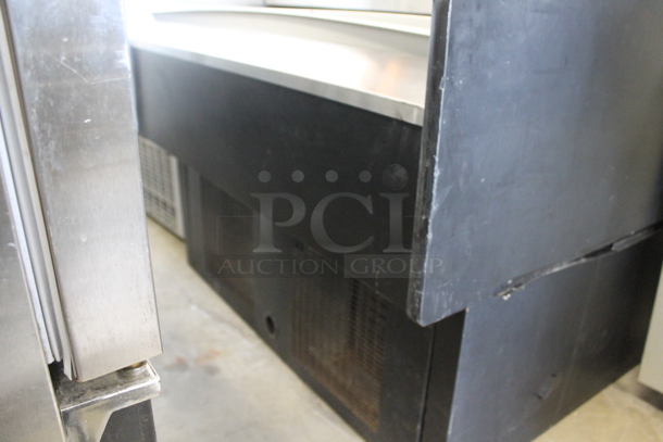 Metal Commercial Floor Style Open Grab N Go Merchandiser Display Case. Tested and Powers On But Does Not Get Cold - Image 4 of 6