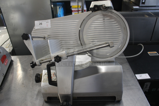 Univex 7512 Stainless Steel Commercial Countertop Meat Slicer w/ Blade Sharpener. 115 Volts, 1 Phase. Tested and Working! - Image 1 of 5