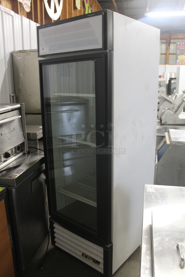 True GDM-23 Metal Commercial Single Door Reach In Cooler Merchandiser w/ Poly Coated Racks. 115 Volts, 1 Phase. Tested and Powers On But Does Not Get Cold - Image 3 of 7