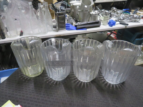 Rubbermaid 60oz Clear Poly Pitcher. 4XBID - Image 1 of 1