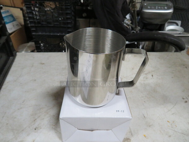 NEW 12oz Supera Stainless Steel Frothing Pitcher. #FP-12. 3XBID - Image 1 of 1