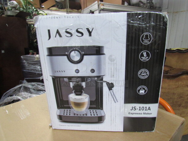 One Jassy JS-101A Espresso Maker. 120 Volt. 