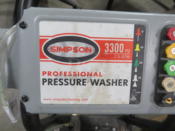 One Simpson Pressure Washer With Honda GV Motor. No Hoses. Missing Cap. 3300psi. - Image 2 of 5