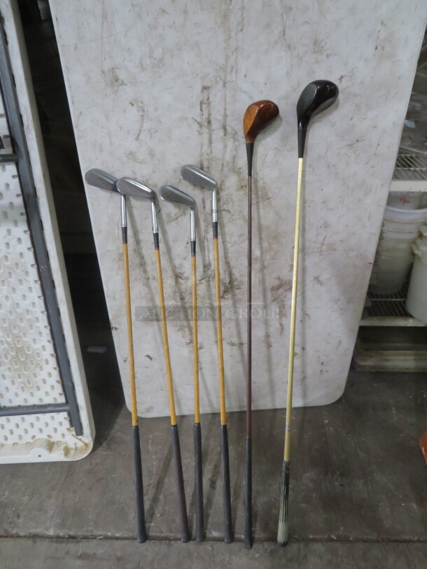 Vintage Wooden Golf Clubs