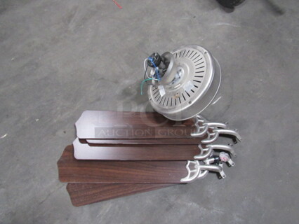 One 5 Blade Ceiling Fan. Assembly Required.