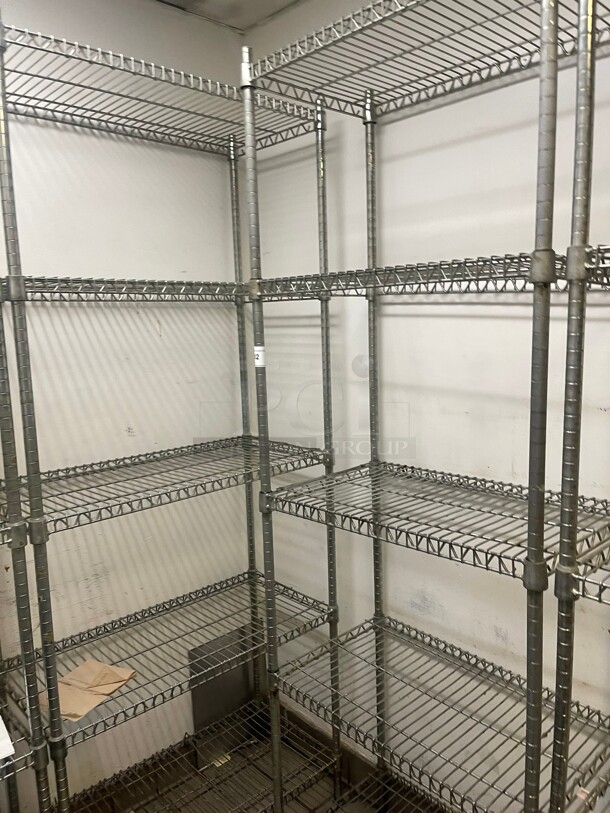 Clean! Commercial Stainless Steel Wire Racks With 5 Wire Shelves NSF 29x18x86 - Image 3 of 6