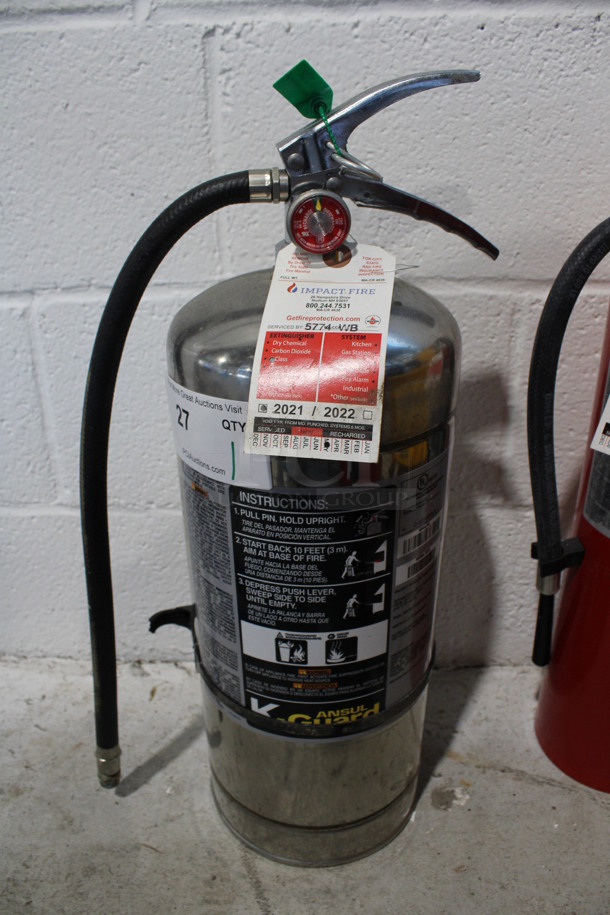 Ansul K Guard Wet Chemical Fire Extinguisher. 7x8x22