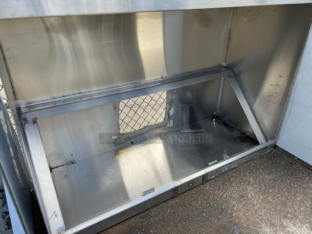5' Stainless Steel Commercial Grease Hood w/ Make Up Fan Frame. 62x58x24 - Image 3 of 4