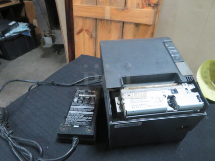 One Epson Thermal Printer. Missing Front Cover. Model# M129H