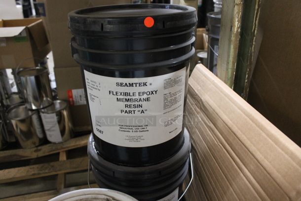 ALL ONE MONEY! TWO PALLET LOT of Various Items Including Flexible Epoxy Membrane Resin Part A and Pro Guard Pool Pro Black BUYER MUST REMOVE. - Image 3 of 6