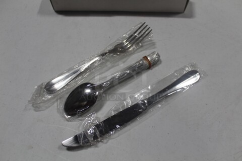 NEW IN BOX! 9 Boxes Miscellaneous Silverware. 9X Your Bid! 