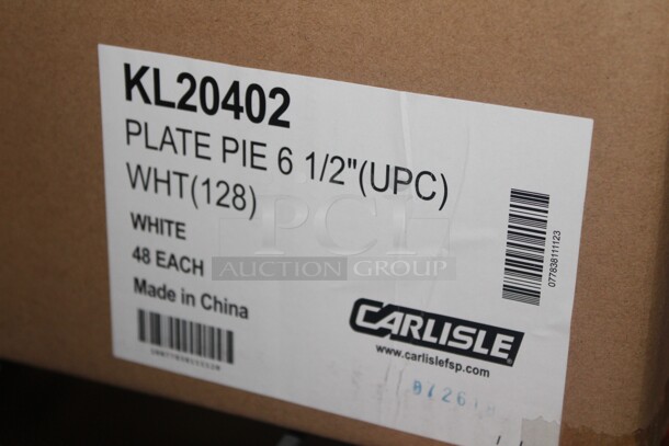 NEW IN BOX! 48 Carlisle 6.5" Pie Plates. 48X Your Bid!  - Image 2 of 2