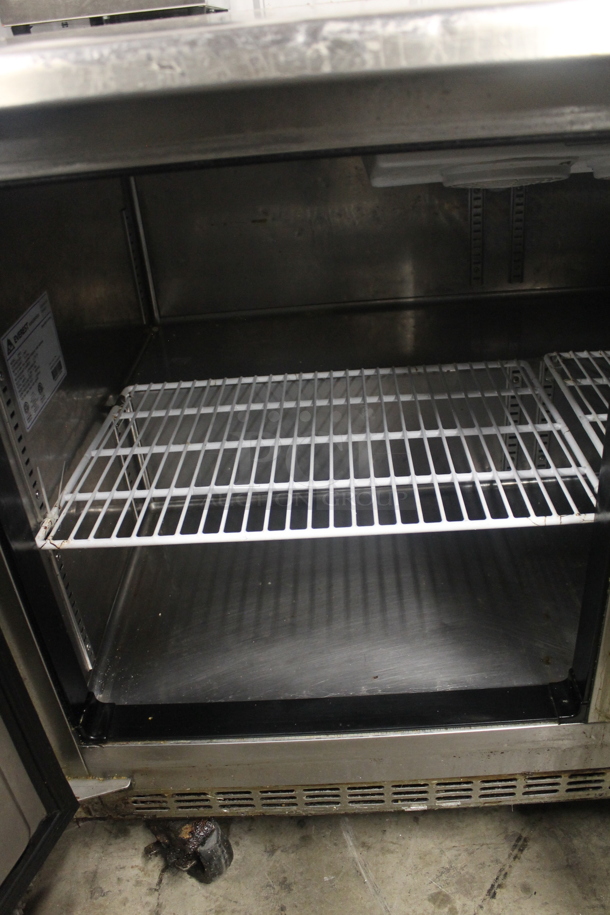 Everest ETBF2 Stainless Steel Commercial 2 Door Undercounter Freezer on Commercial Casters. 115 Volts, 1 Phase. Tested and Powers On But Does Not Get Cold - Image 4 of 6
