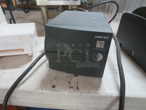 One Amtek Powervar Surge Protector. Model# ABCG065-11 - Image 1 of 1