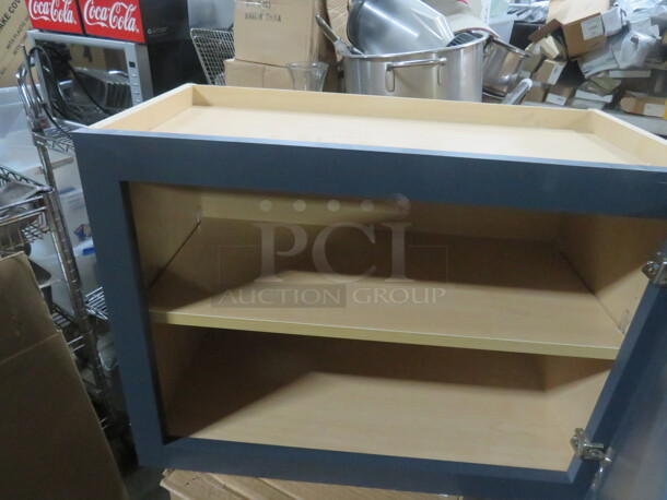 One NEW Echelon 1 Door, Maple Cabinet With 1 Shelf, In A Baltic Finish. 24X13X18 - Image 2 of 2