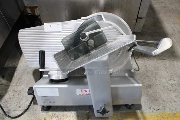 Bizerba Metal Commercial Countertop Meat Slicer. 120 Volts, 1 Phase. 28x22x23. Tested and Working!