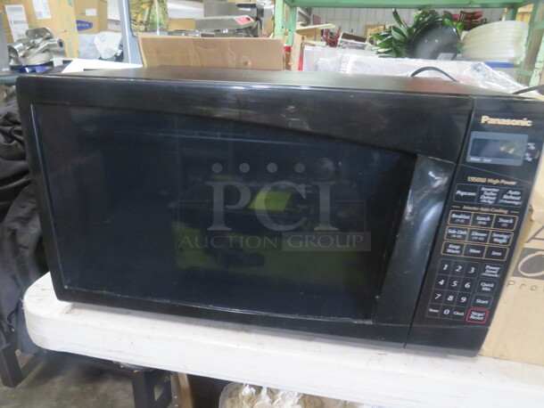 One Panasonic Microwave. Model# NN 8553BF. 1350 Watt. 120 Volt. 20X15X12