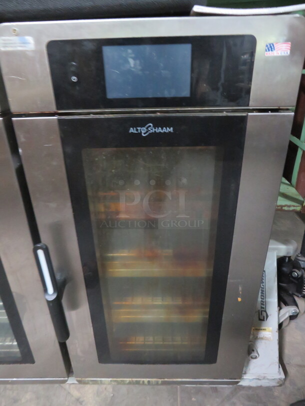 One Vector Alto Sham Multi Cook Oven With 4 Racks. 208-240 Volt. 3 Phase. Model# VMC-HHHH4H. 21X38X40. $17,014.40. WORKING WHEN REMOVED!