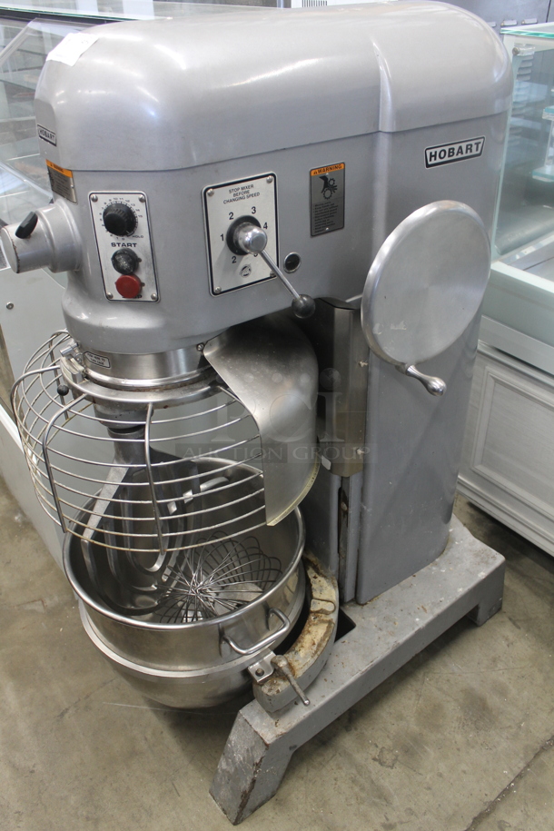 Hobart H600T Metal Commercial Floor Style 60 Quart Planetary Dough Mixer w/ Stainless Steel Mixing Bowl, Dough Hook, Paddle and Whisk Attachments. 460 Volts, 3 Phase. - Image 1 of 8