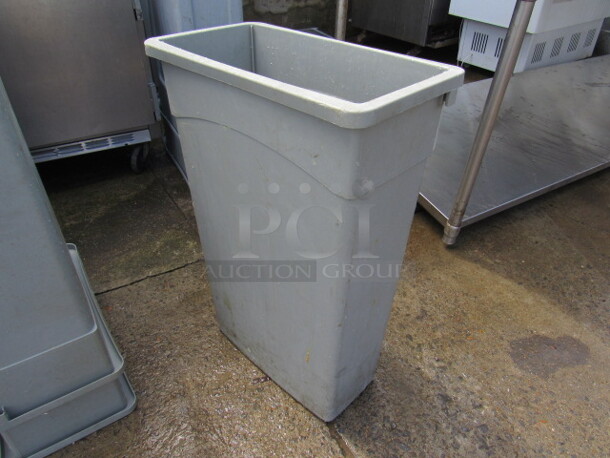 One 23 Gallon Continental Wall Hugger Trash Can. - Image 1 of 1