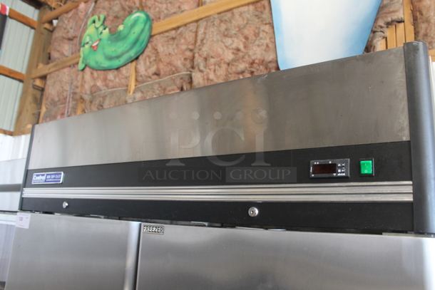 Central 69K-035 Stainless Steel Commercial 2 Door Reach In Freezer w/ Poly Coated Racks. 115 Volts, 1 Phase. Tested and Working! - Image 4 of 8