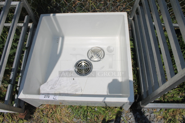 Commercial White Mop Sink - Image 2 of 3