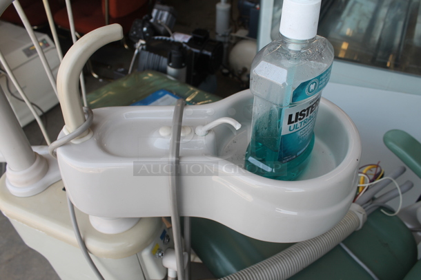 Aidee 2140 Metal Commercial Floor Style Dental Chair. 120 Volts, 1 Phase.  - Image 8 of 9