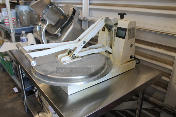 Dough Xpress DM-18 Metal Commercial Countertop Dough Press. 120 Volts, 1 Phase. Tested and Working! - Image 3 of 7