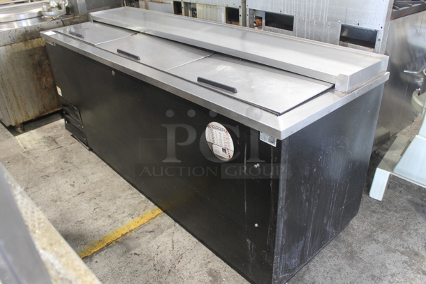 Beverage Air DW79-B Stainless Steel Commercial Back Bar Bottle Cooler w/ 3 Sliding Lids. 115 Volts, 1 Phase. Tested and Powers On But Does Not Get Cold - Image 1 of 11