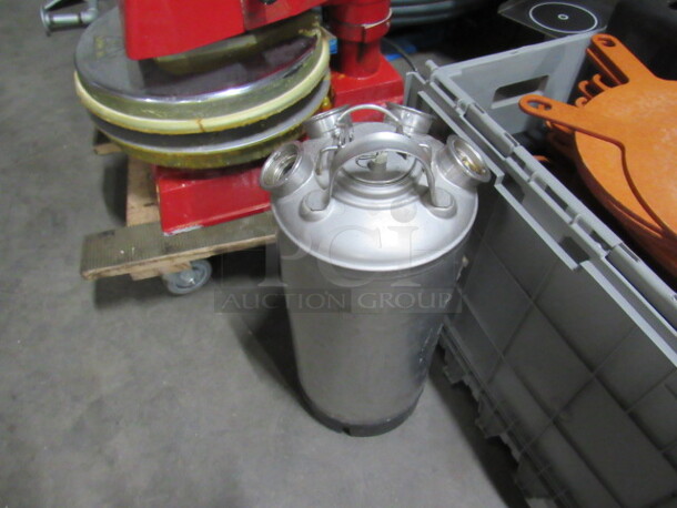 One Micromatic Stainless Steel Keg.