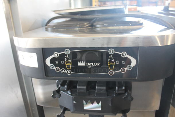 2012 Taylor C723-33 Stainless Steel Commercial Water Cooled Floor Style 2 Flavor w/ Twist Soft Serve Ice Cream Machine on Commercial Casters. 208-230 Volts, 3 Phase. - Image 2 of 11