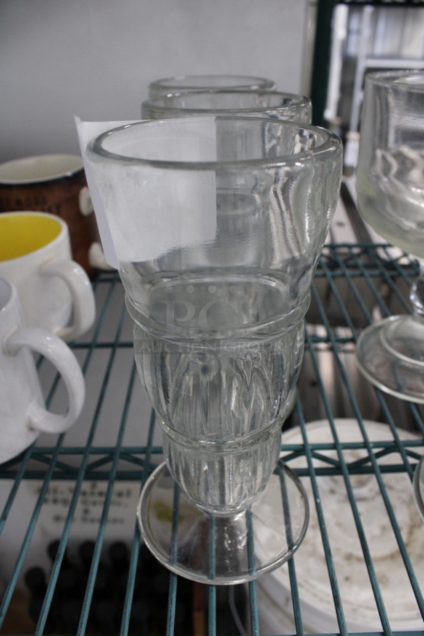 3 Footed Glasses. 3.5x3.5x8. 3 Times Your Bid!