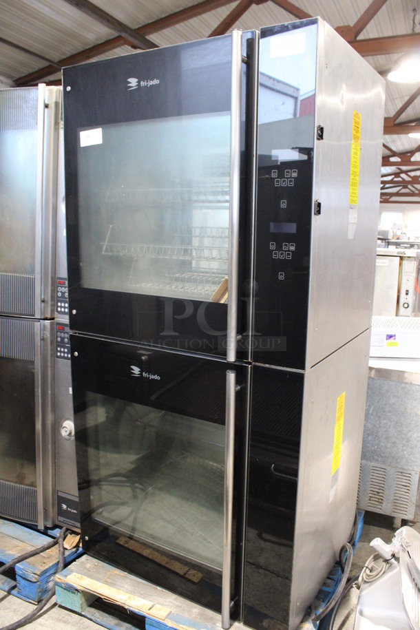2 Frijado Model TDR 7 P Stainless Steel Commercial Electric Powered 7 Spit Rotisserie Ovens. 208 Volts, 3 Phase. 39x33x77. 2 Times Your Bid!