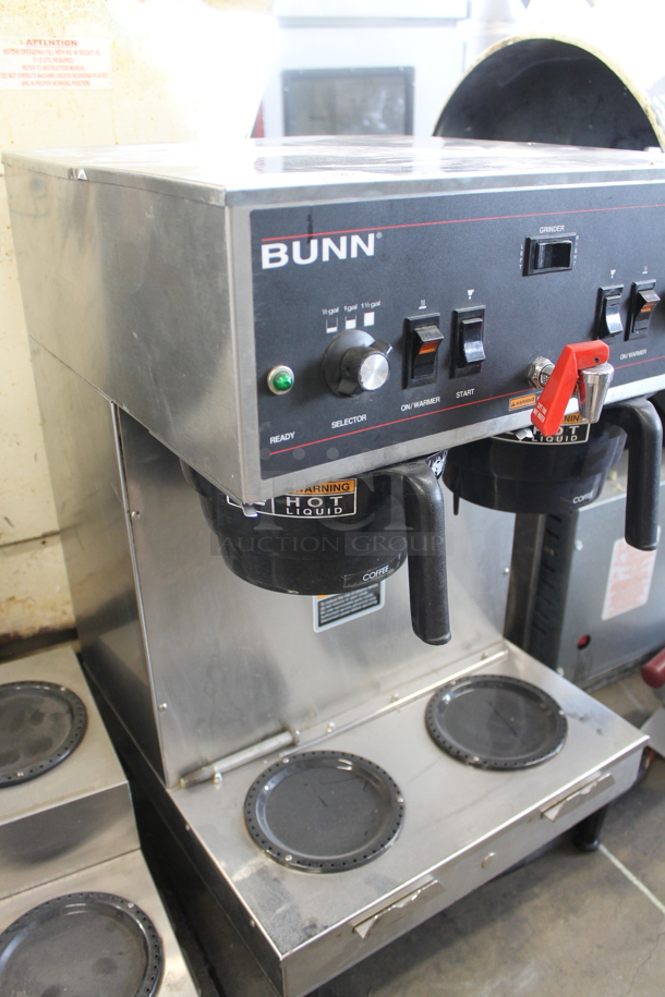 Bunn DUAL Stainless Steel Commercial Countertop Coffee Machine w/ Hot Water Dispenser and 2 Poly Brew Baskets. 120/208 Volts, 1 Phase. - Image 5 of 5