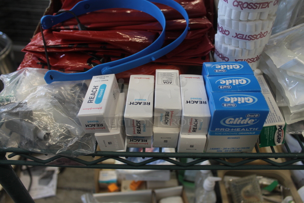 ALL ONE MONEY! Tier Lot of Various Items Including Reach Waxed Floss and Anti Fog Lens Covers - Image 2 of 4