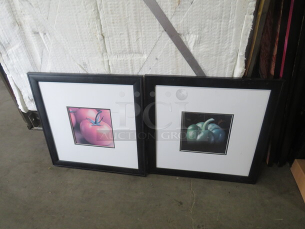 26X26 Framed Matted Pictures. 2XBID - Image 1 of 1