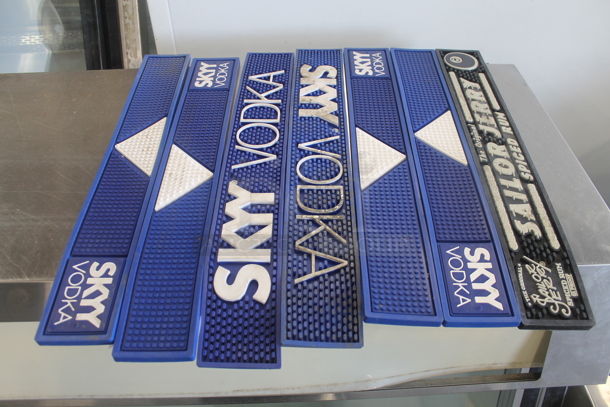 7 Various Bar Mats. Includes Skyy Vodka and Sailor Jerry. 7 Times Your Bid! - Image 1 of 3