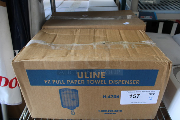 2 BRAND NEW IN BOX! Uline EZ Pull Paper Towel Dispensers. 2 Times Your Bid! - Image 2 of 3