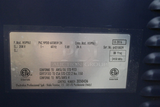 2016 Electrolux HSPPA1 Stainless Steel Commercial Countertop Panini Press. 208 Volts, 1 Phase.  - Image 4 of 4