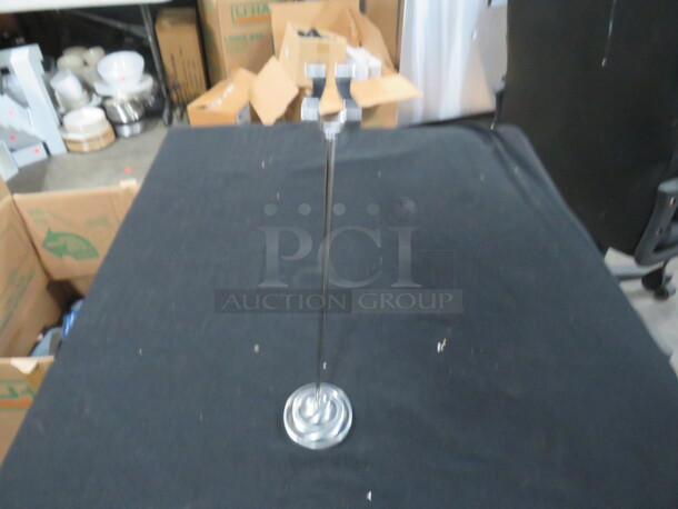 12 Inch NEW Tabletop Stainless Steel Menu Holder. #MSTD-12. 8XBID - Image 1 of 1