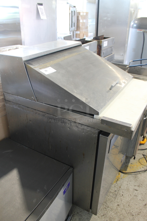 2016 Atosa MSB8305 Stainless Steel Commercial Sandwich Salad Prep Table Bain Marie Mega Top on Commercial Casters. 115 Volts, 1 Phase. Tested and Working! - Image 7 of 7