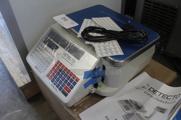 BRAND NEW IN BOX! Detecto DL1060 Metal Commercial Countertop 60 Pound Capacity Food Portioning Scale. Tested and Working! - Image 2 of 7