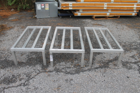3 Metal Dunnage Racks. 3 Times Your Bid!