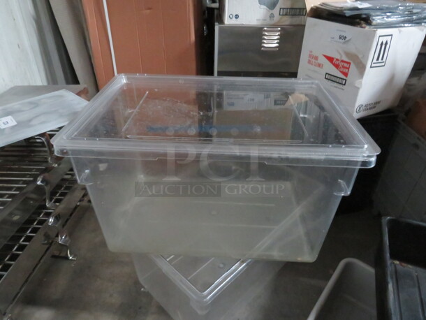 One 22 Gallon  Food Storage Container With Lid.