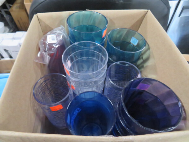 One Lot Of Assorted Size Poly Tumblers.