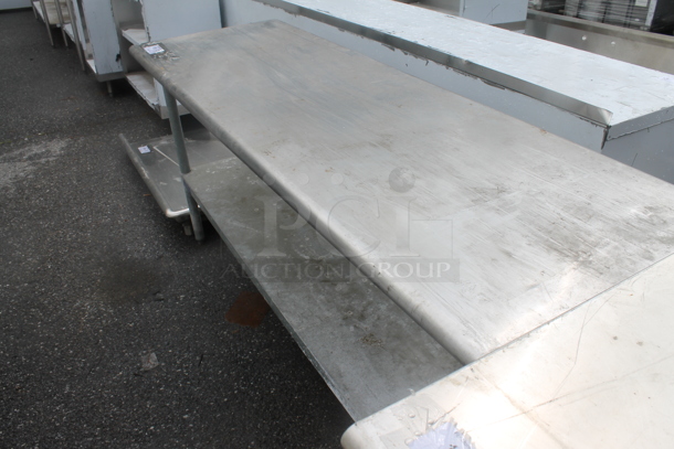 BRAND NEW SCRATCH AND DENT! Stainless Steel Commercial Table w/ Metal Under Shelf. - Image 3 of 4